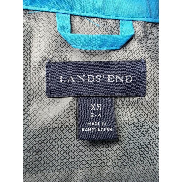 Lands End Women's Blue Zip Button Long Sleeve Stretch Waterproof Jacket Size xs - Picture 8 of 16